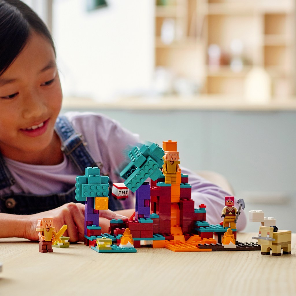Lego-minecraft-21168-la-foret-biscornue-jeu