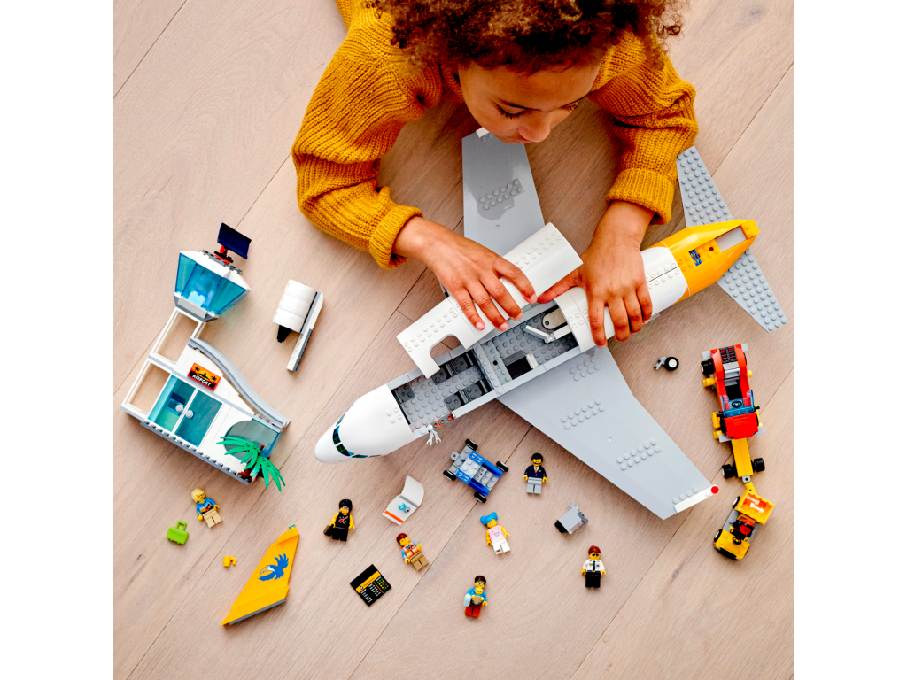 Lego-city-60262-lavion-de-passagers-construction