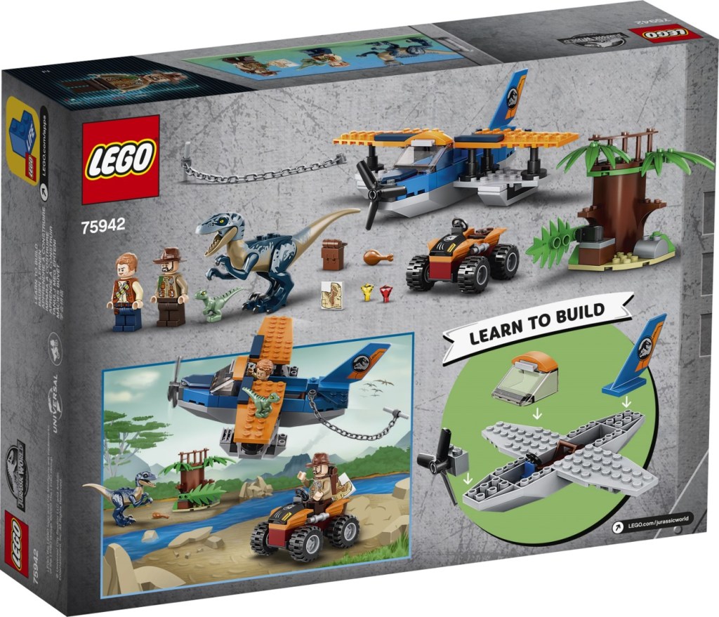 Lego-jurassic-world-75942-velociraptor-la-mission-de-sauvetage-en-avion-dos