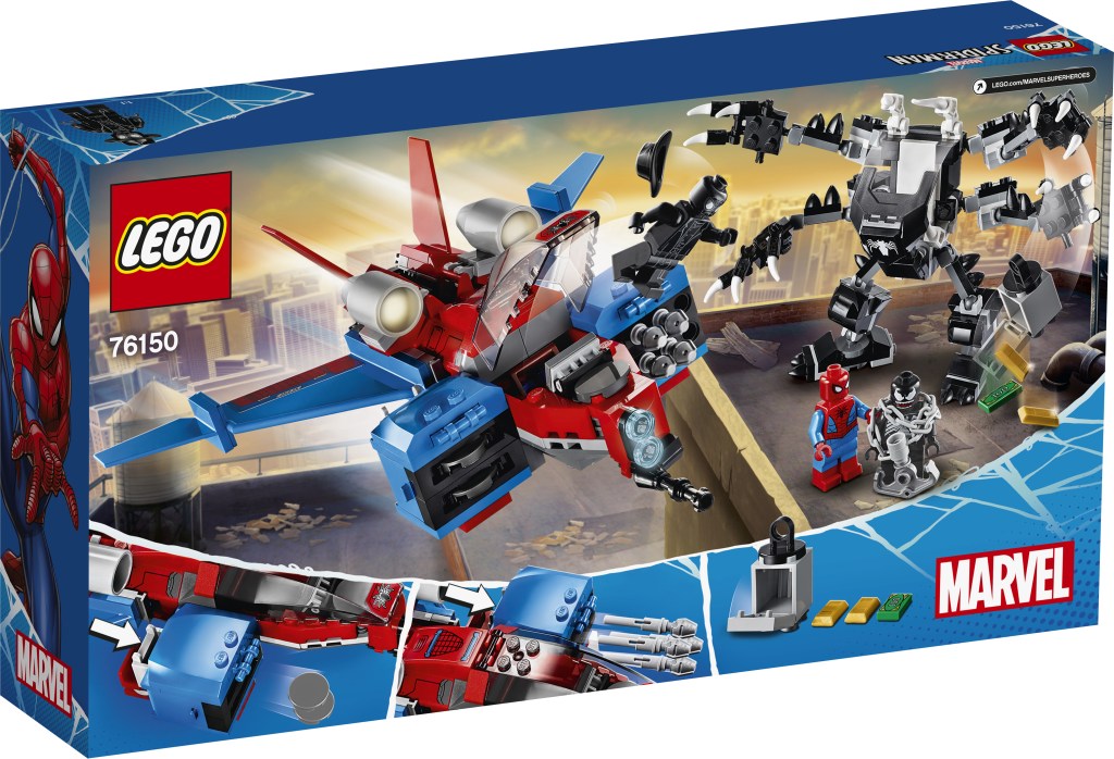 Lego-marvel-76150-le-spider-jet-contre-le-robot-de-venom-dos