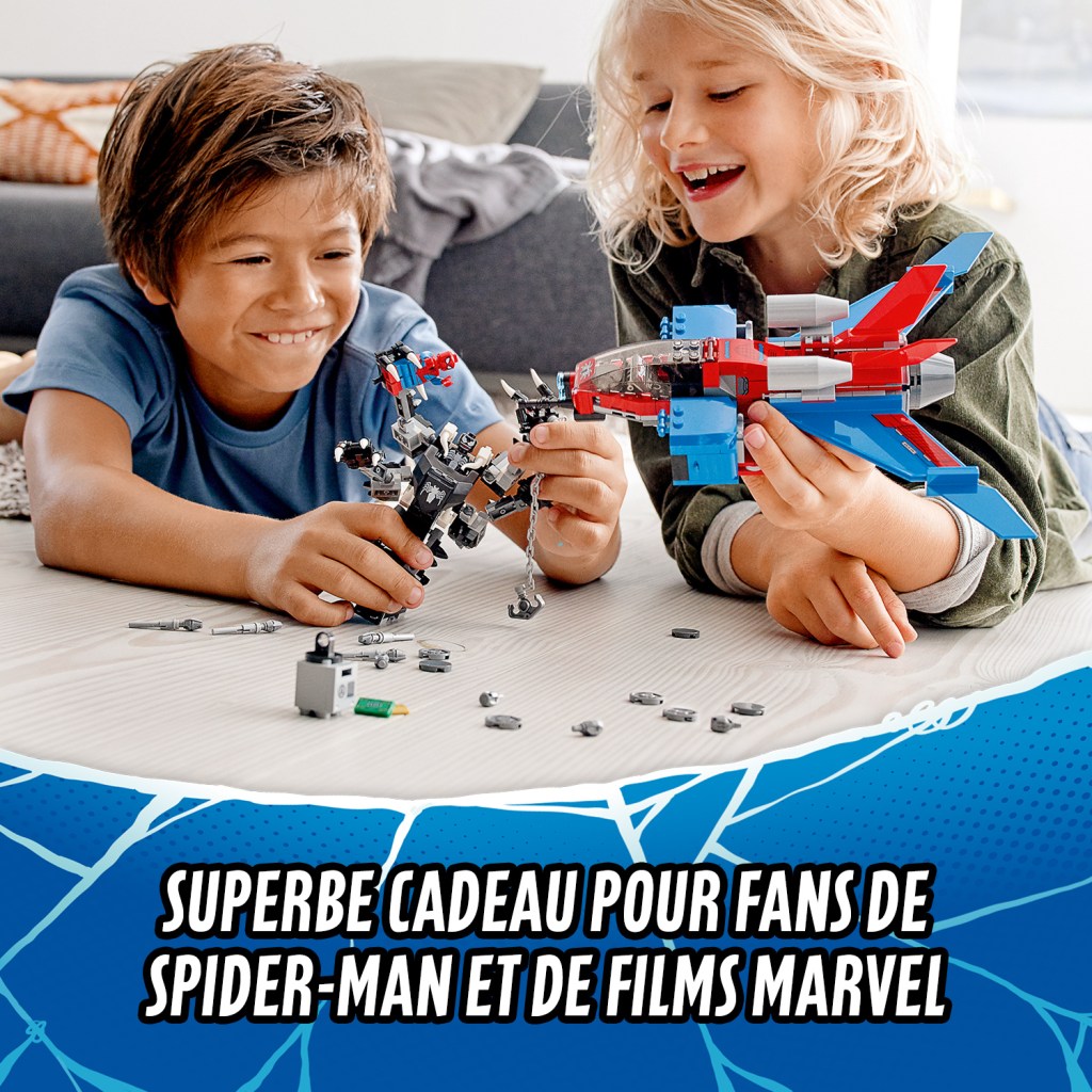 Lego-marvel-76150-le-spider-jet-contre-le-robot-de-venom-jeu
