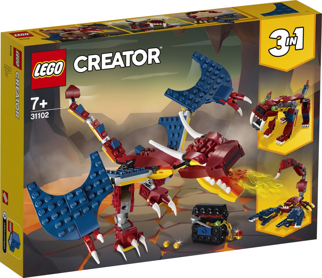 Lego-creator-31102-le-dragon-de-feu-face