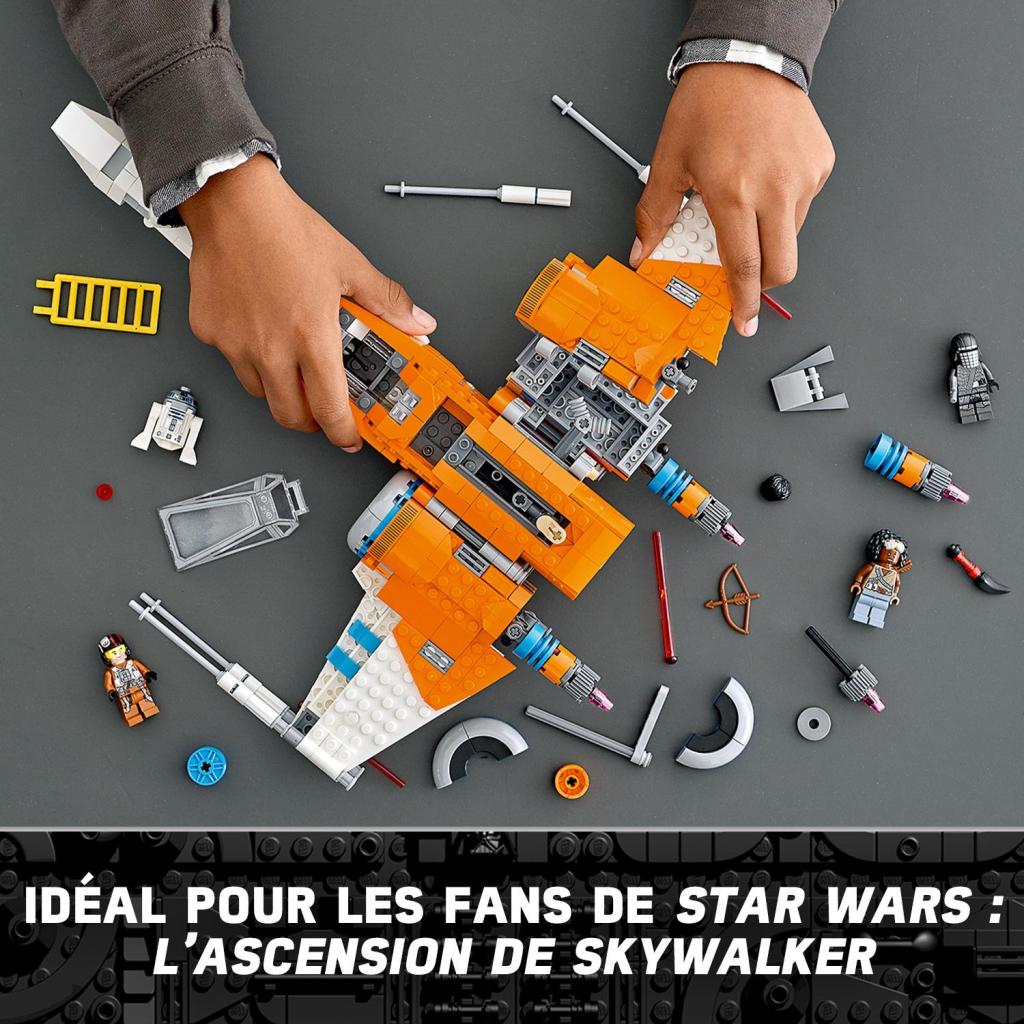 Lego-star-wars-75273-le-chasseur-xwing-de-poe-dameron-construction