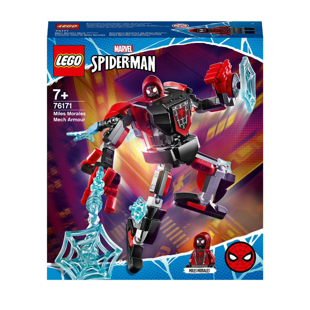 LEGO-Marvel-76171-Larmure-robot-de-Miles-Morales-face