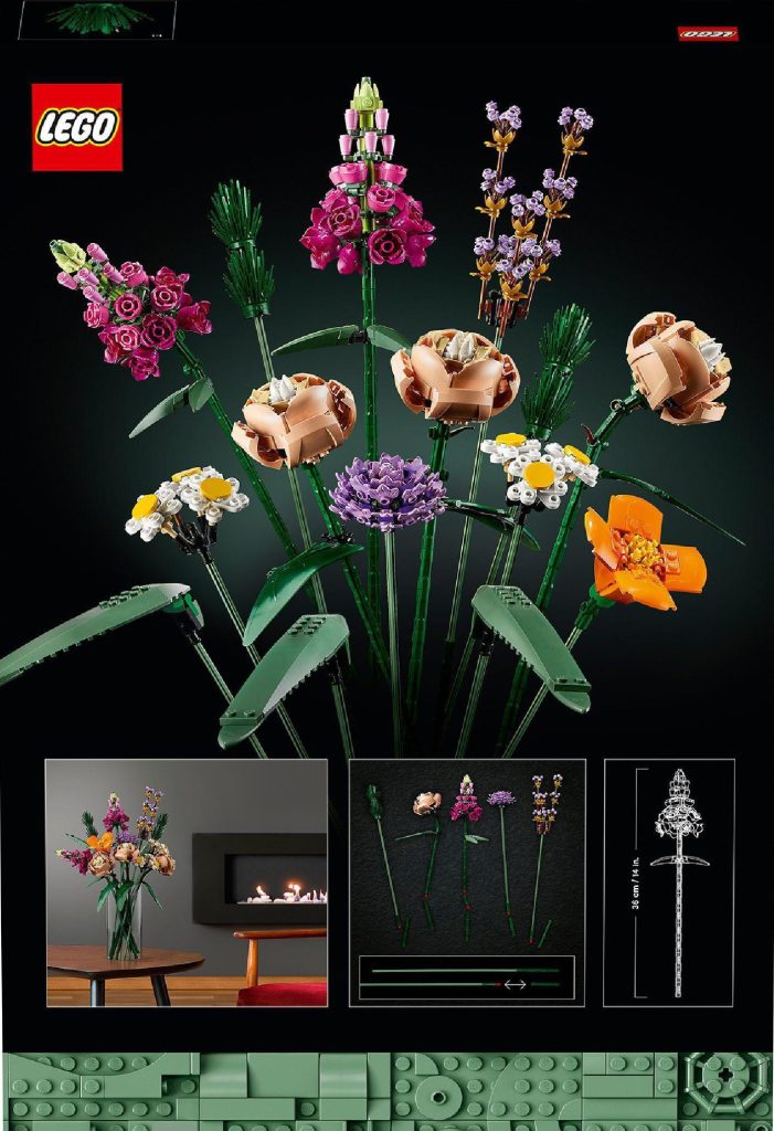 LEGO-Creator-Expert-10280-Bouquet-de-fleurs-Fleurs-artificielles-kit-de-décoration-florale-DIY-dos