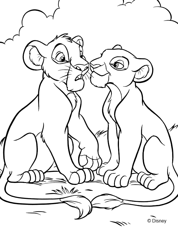 coloriage le roi lion