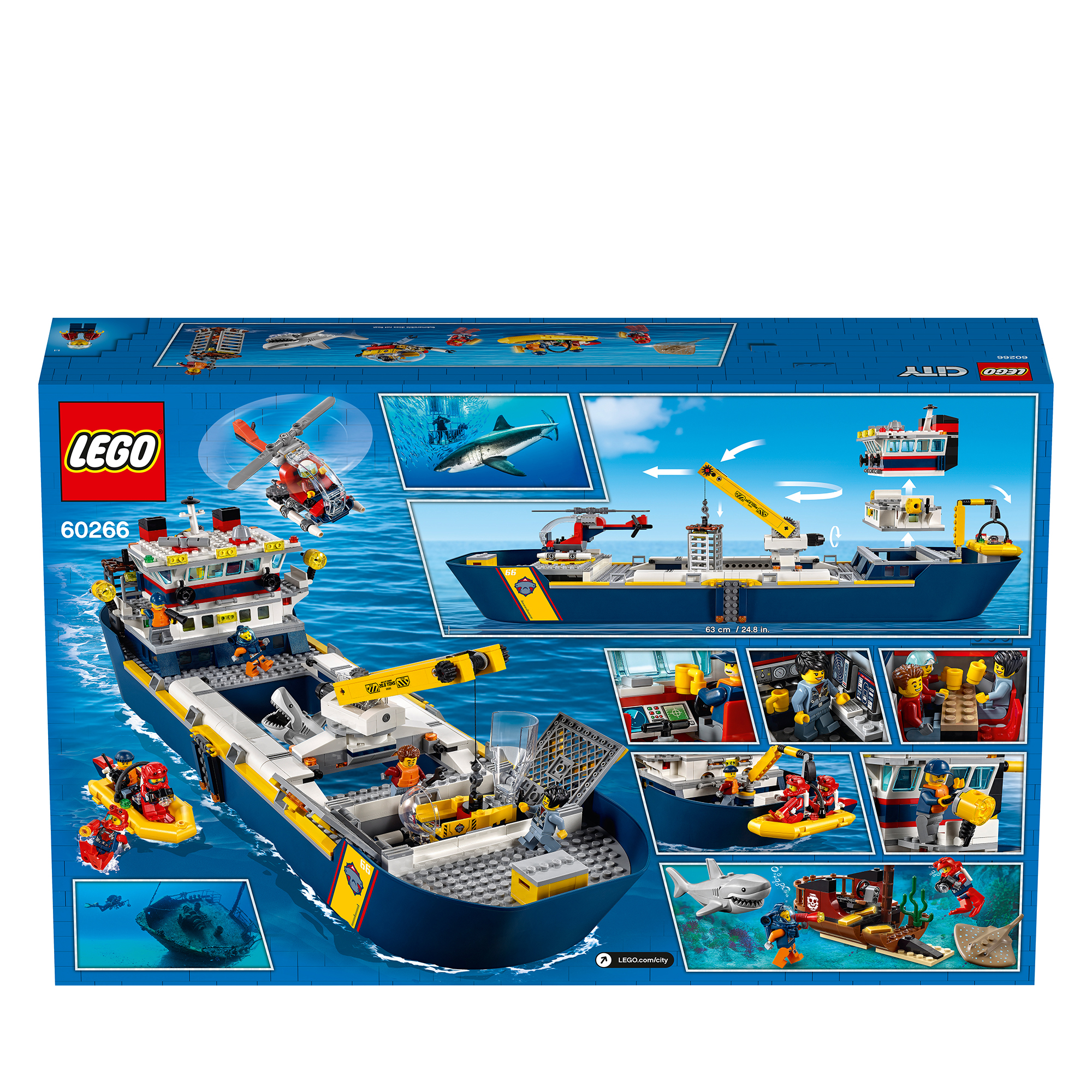 その他 LCH 602 LEGO® City 60266 Le bateau d'exploration océanique