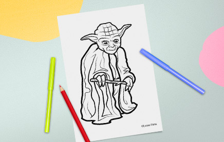 Coloriage Star Wars Maitre Yoda La Cabane A Jouer