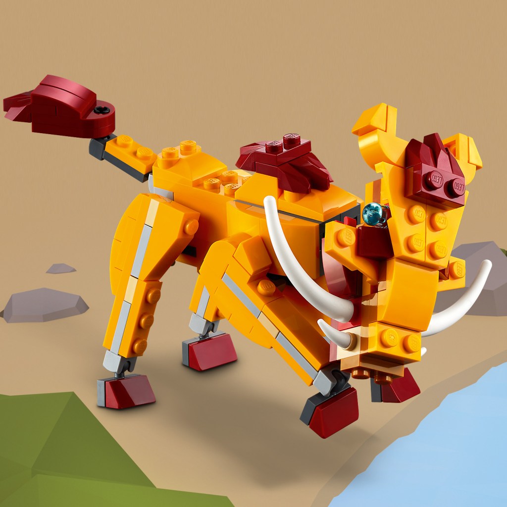 LEGO-Creator-31112-Le-Lion-Sauvage-feature3