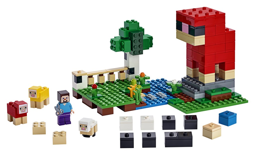 Lego-minecraft-21153-la-ferme-a-laine-construction