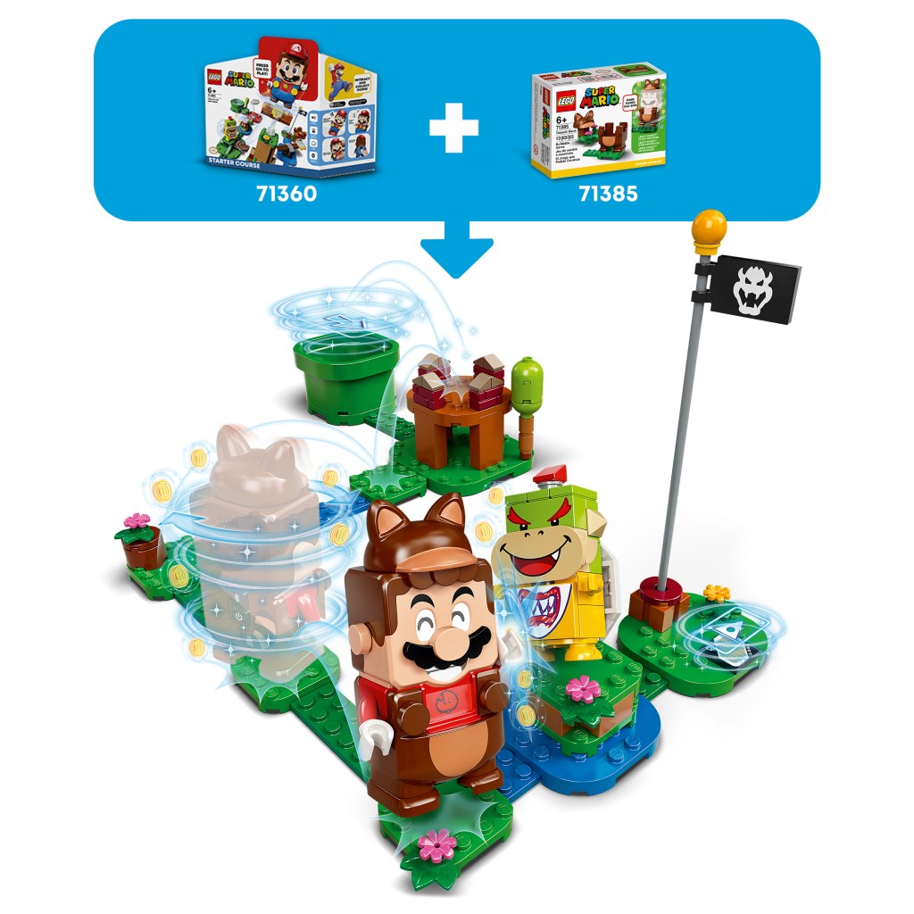 LEGO-Super Mario-71385-Costume-Mario-Tanuki-construction
