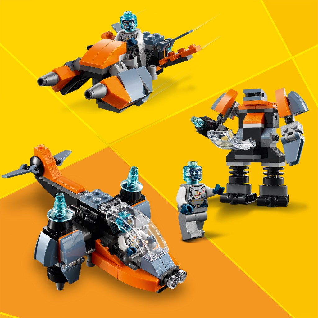 LEGO-Creator-31111-Le-Cyber-Drone-construction