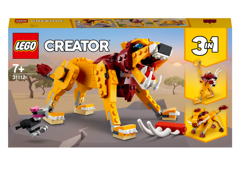 LEGO-Creator-31112-Le-Lion-Sauvage-face