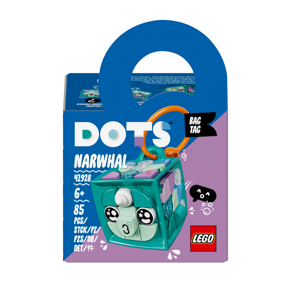 LEGO-DOTS-41928-Porte-clés-narval-face