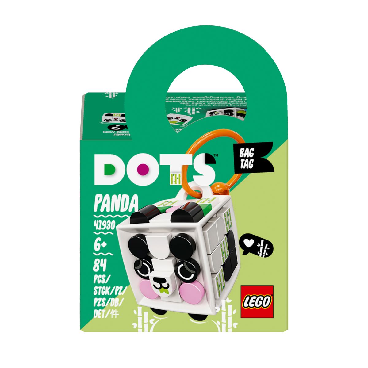 LEGO-DOTS-41930-Porte-clés-panda-face