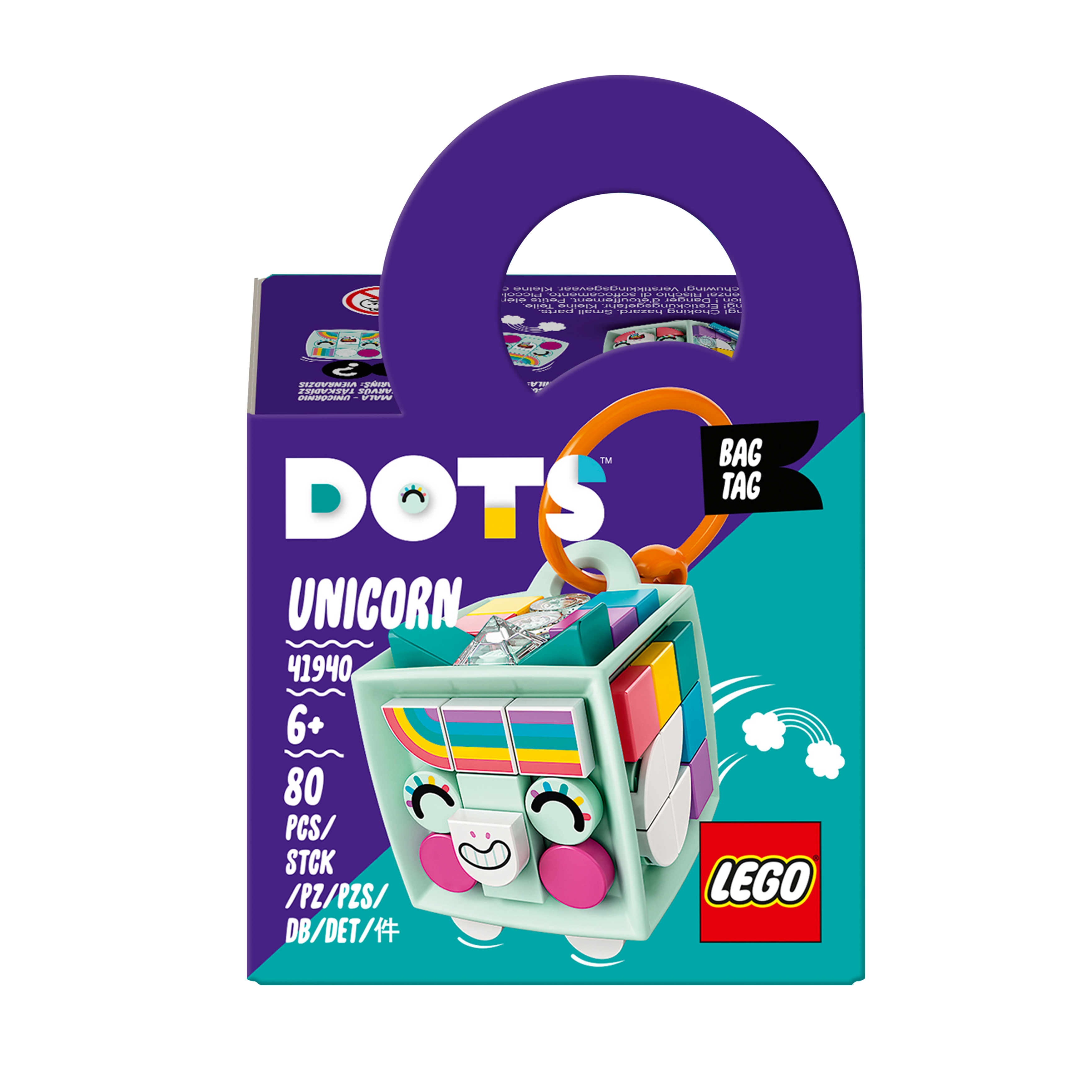 LEGO-DOTS-41940-Porte-clés-Licorne-Original-face