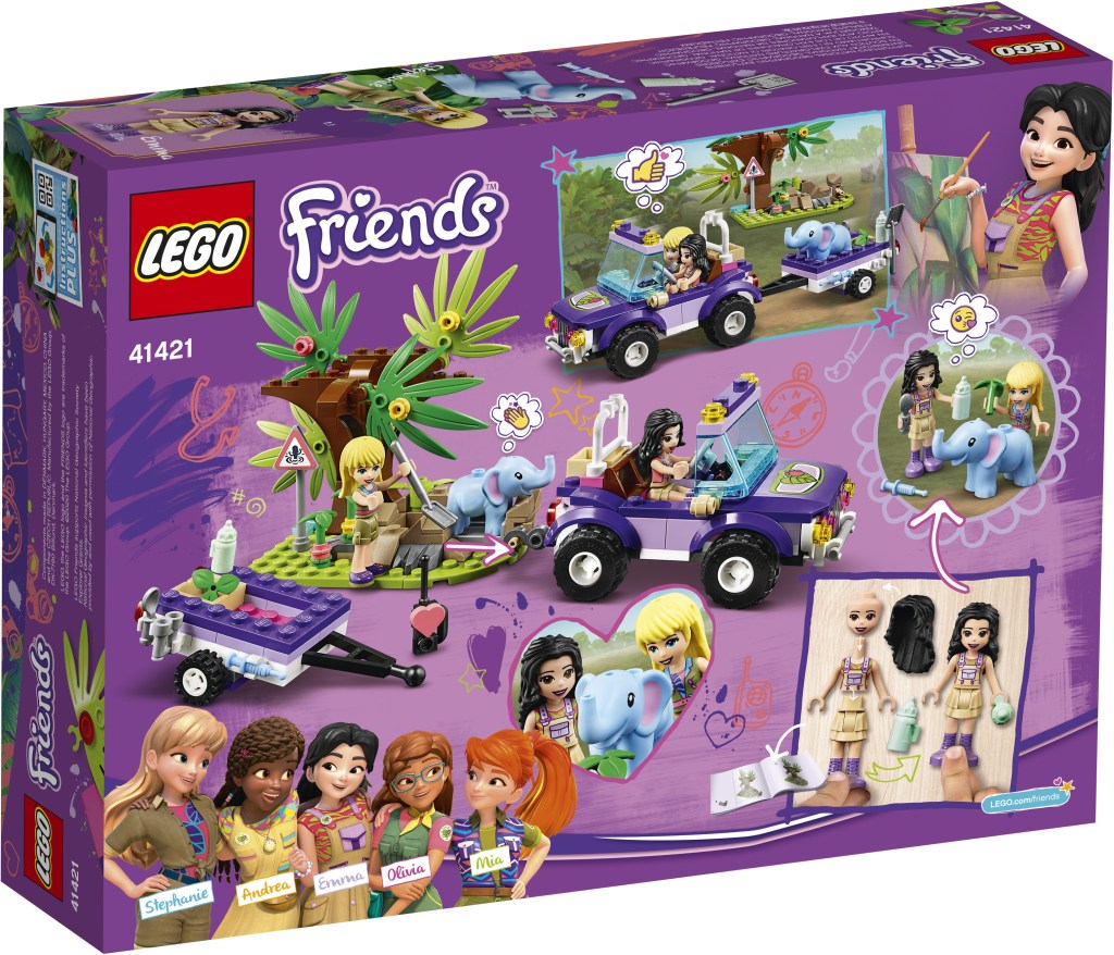 Lego-friends-41421-Le-sauvetage-du-bébé-éléphant-dos