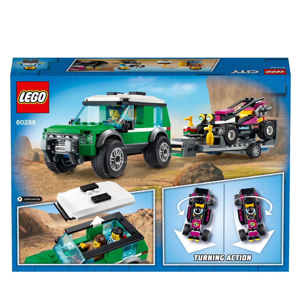 Lego-city-60288-Le-transport-du-buggy-de-course-dos