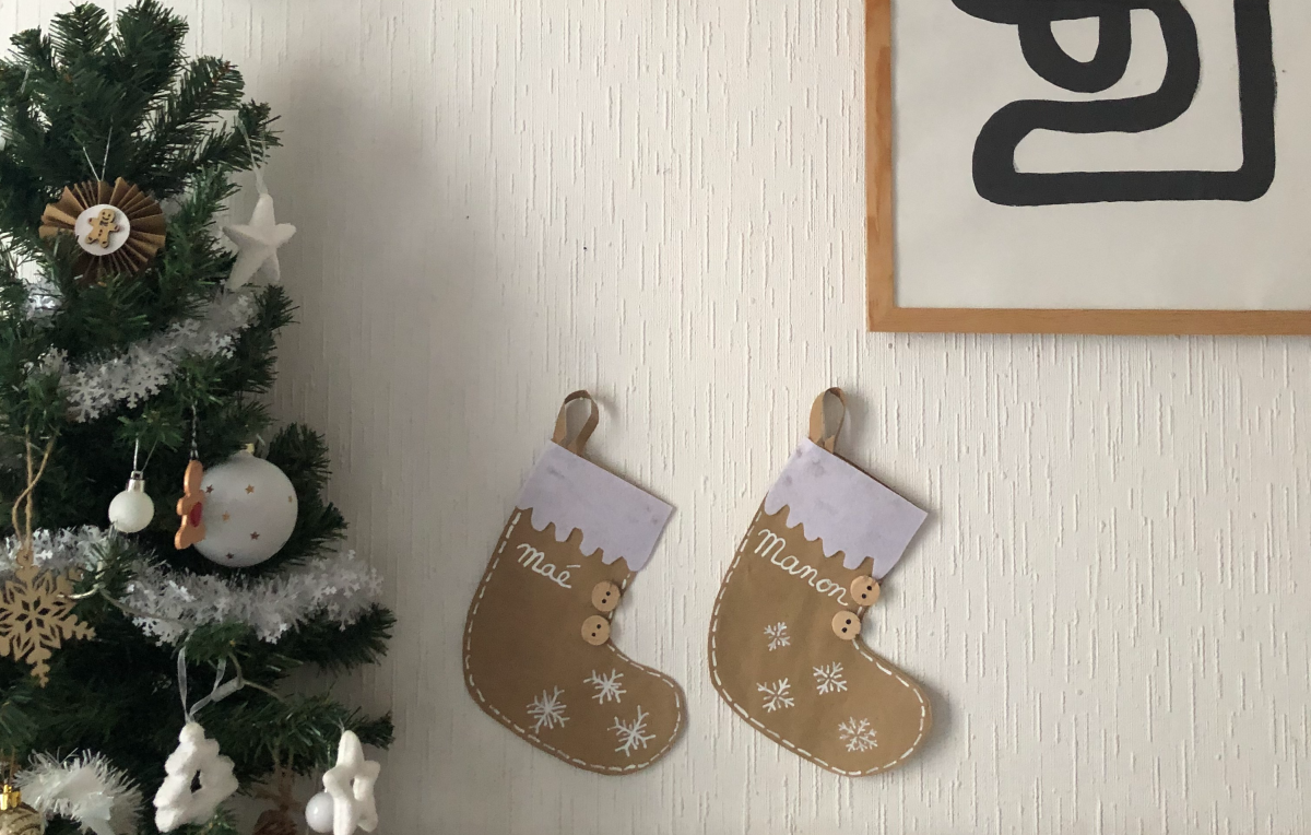 Tuto DIY : Fabriquez votre chaussette de Noël, par @Moma, image size:1200x764