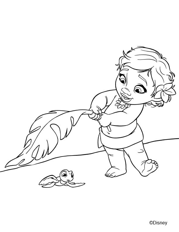 coloriage Vaiana