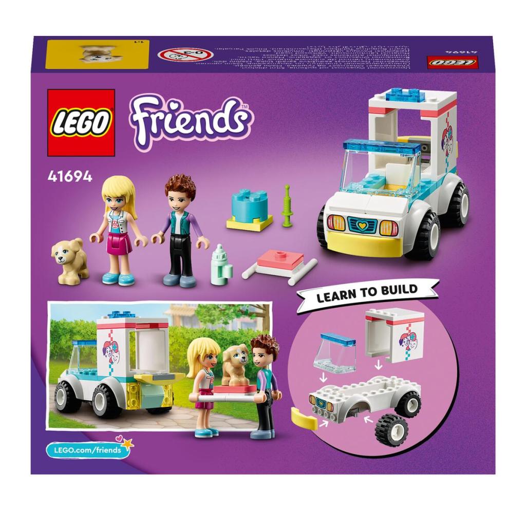 LEGO-Friends-41694-LAmbulance-de-la-Clinique-Vétérinaire-dos