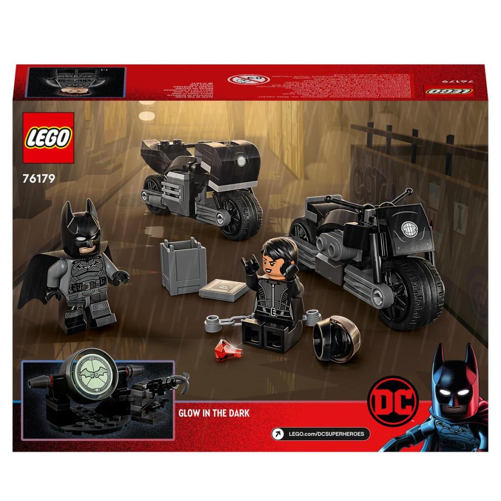 LEGO® DC Comics Batman 76179 La course-poursuite en motos de Batman™ et  Selina Kyle™