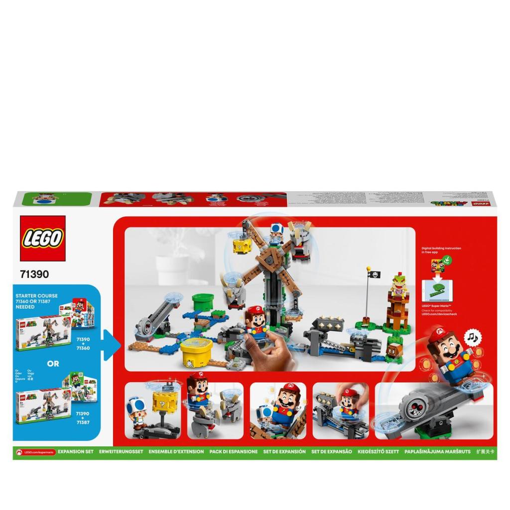 LEGO-Super-Mario-71390-Ensemble-dextension-La-destruction-des-Reznors-dos