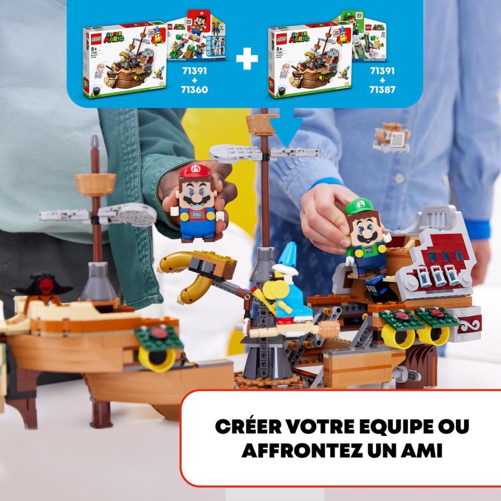 LEGO-Super-Mario-71391-Ensemble-dExtension-La-Forteresse-Volante-de-Bowser-construction