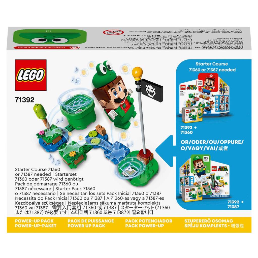 LEGO-Super-Mario-71392-Pack-de-Puissance-Mario-Grenouille-dos