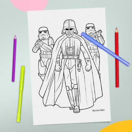 SW-apecrus-coloriage star wars- dark vador et les stormtroopers-1