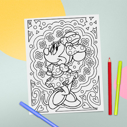 coloriage disney mandala minnie apercu-1