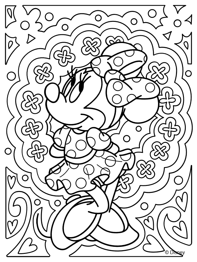 Coloriage Disney- Mandala Minnie