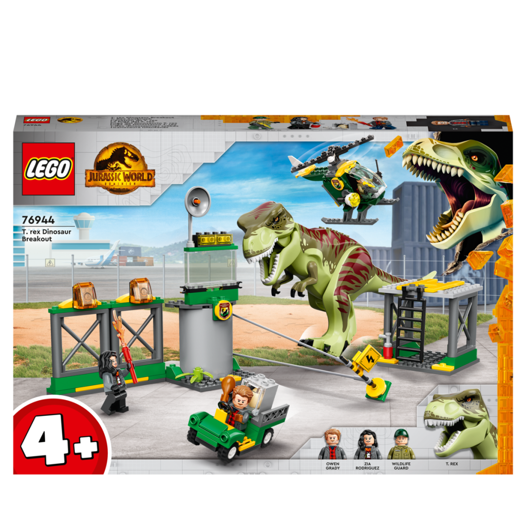 LEGO-Jurassic-World-76944-LÉvasion-du-T.-Rex-face