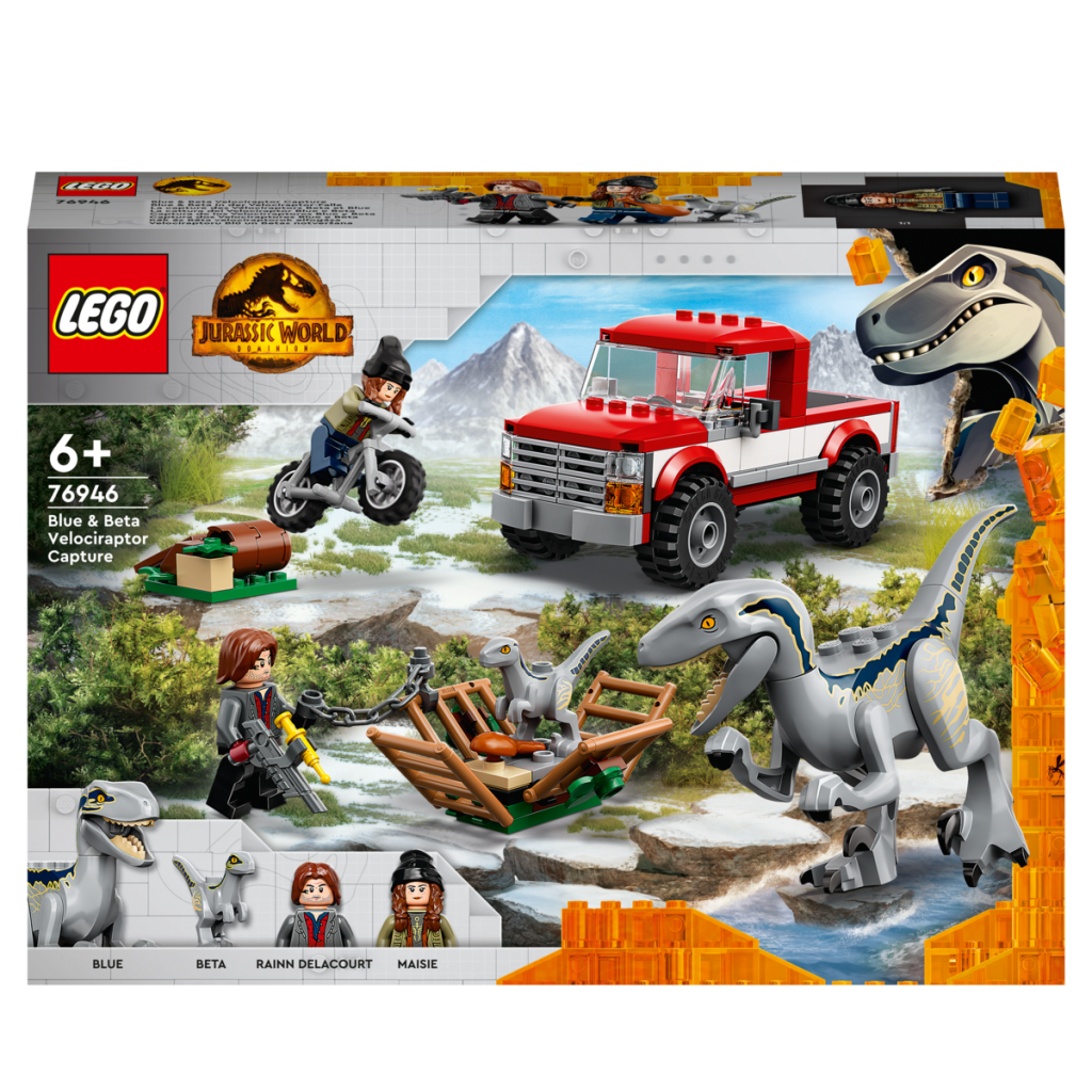 LEGO-Jurassic-World-76946-La-Capture-des-Vélociraptors-Beta-et-Blue-face