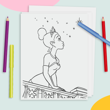 Coloriage Disney aperçu - La Princesse et la grenouille-2