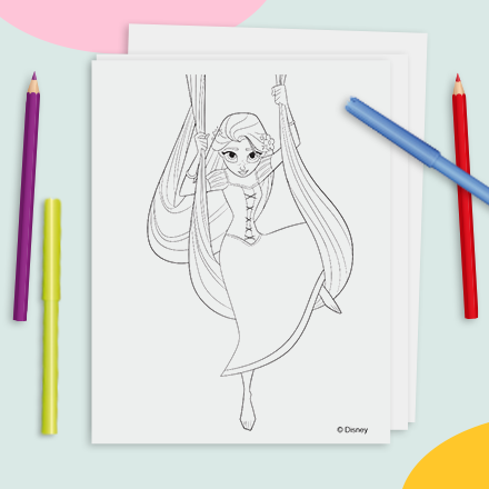Coloriage Disney apercu- Raiponce-1
