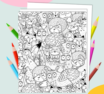 Coloriage Animaux de la Forêt