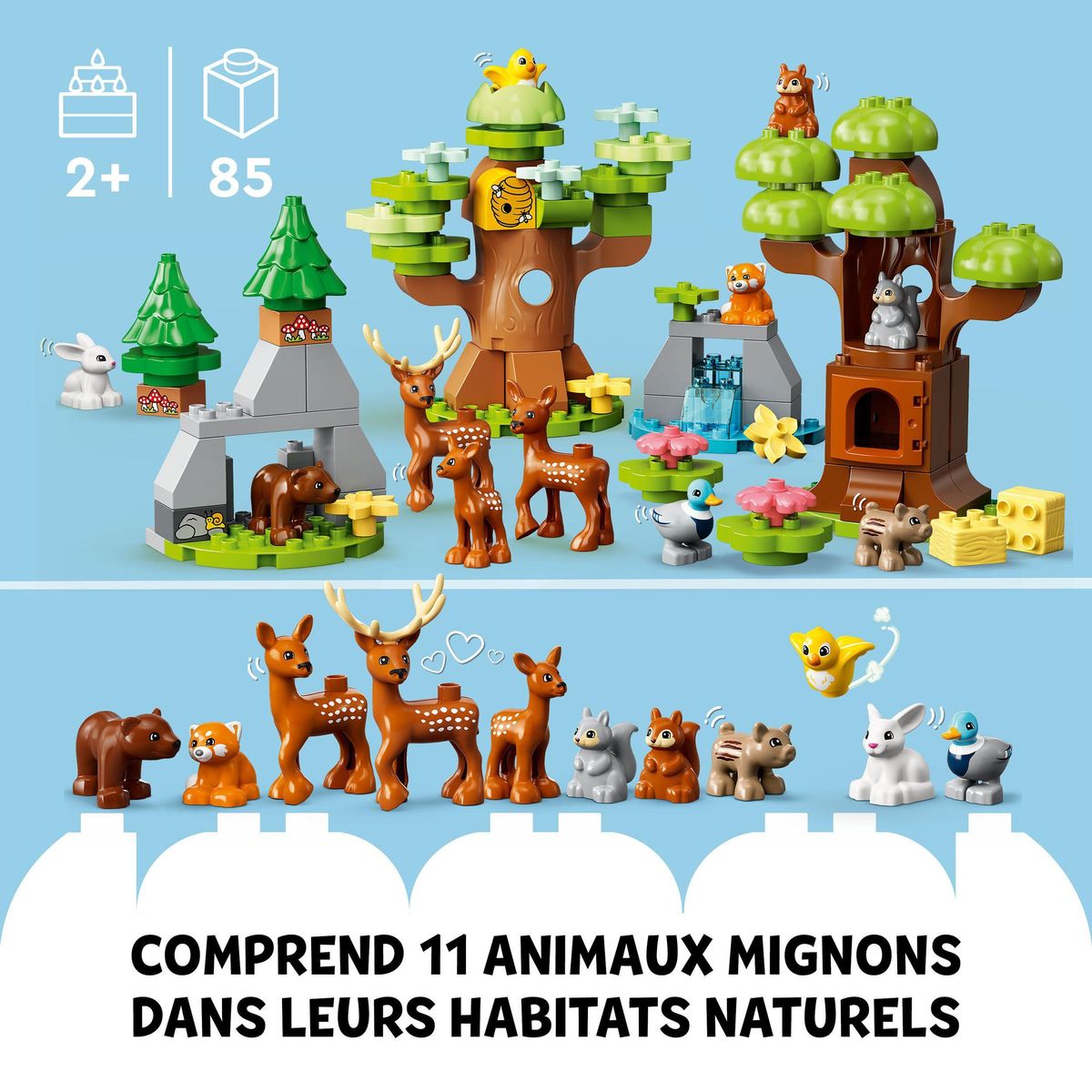 LEGO® DUPLO® Wild Animals 10979 Animaux Sauvages d’Europe | La Cabane à