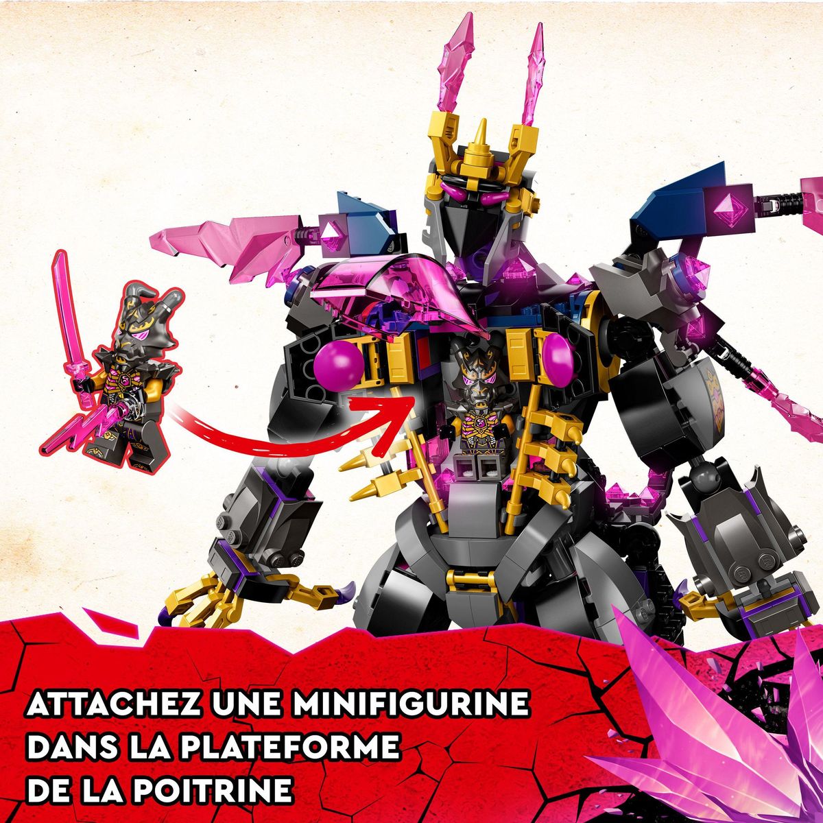LEGO® NINJAGO® 71772 Le Roi de Cristal La Cabane à Jouer