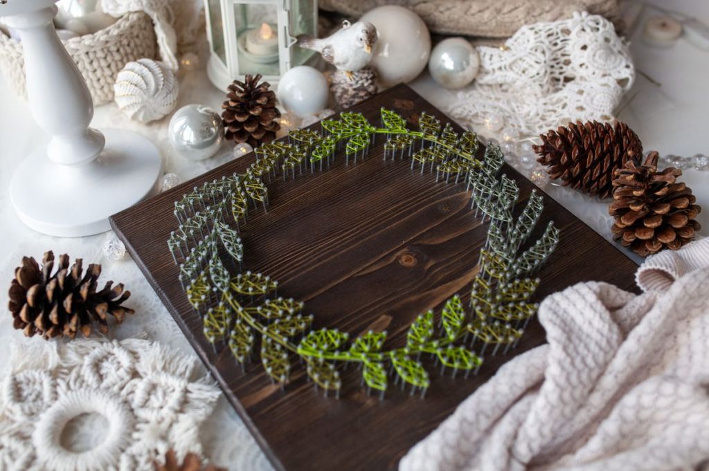 string art Noël