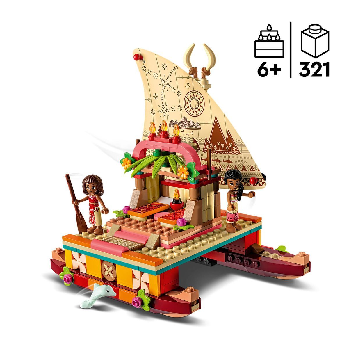 LEGO® Disney Princess™ 43210 Le Bateau d’Exploration de Vaiana