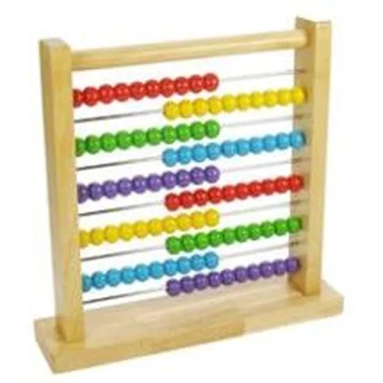 boulier en bois multicolore