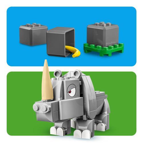 Mario Rinosoris LEGO Super Mario 71420 Ensemble d'Extension Rambi le Rhinocéros