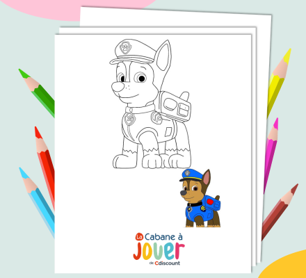 Coloriage Stella Pat Patrouille Skye Paw Patrol Dessin Stella à imprimer