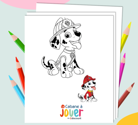 Coloriage tracker de pat patrouille - Dessin gratuit à imprimer