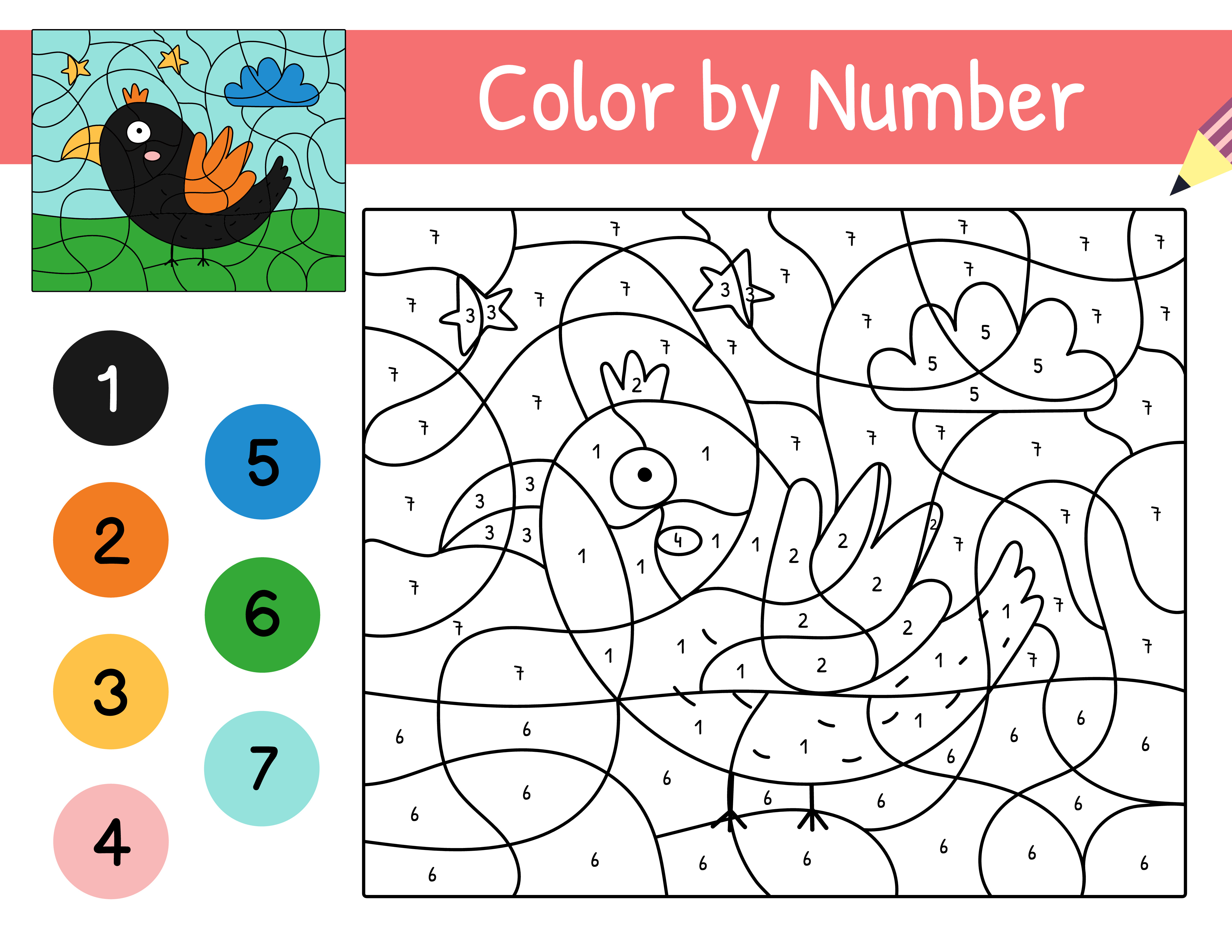 Nos plus beaux coloriages magiques à imprimer