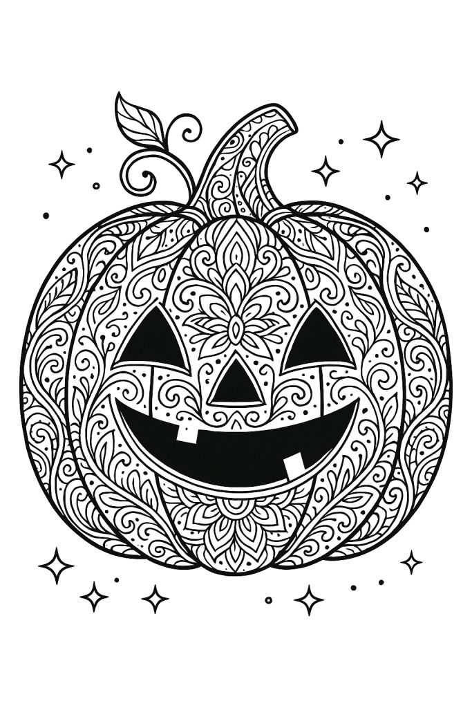 coloriage halloween adulte