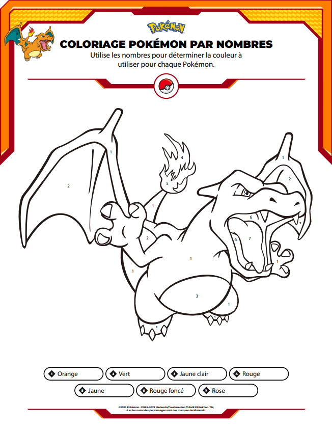 coloriage Dracaufeu