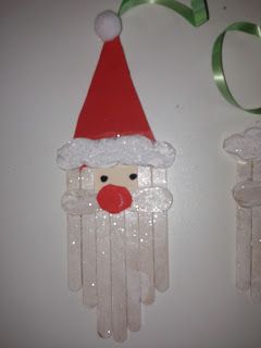 bricolage père Noël maternelle