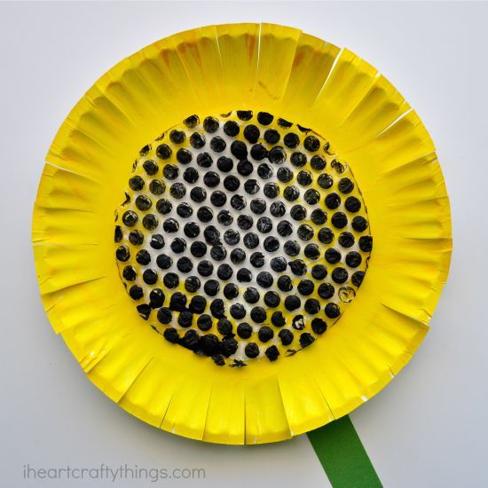 bricolage fleurs maternelle tournesol